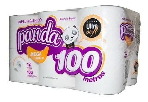 Papel higiénico Panda Mega Rollo 100 metros