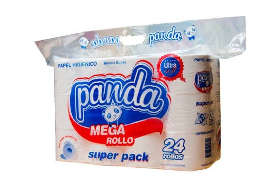 Papel higiénico Panda paquete de 24 rollos
